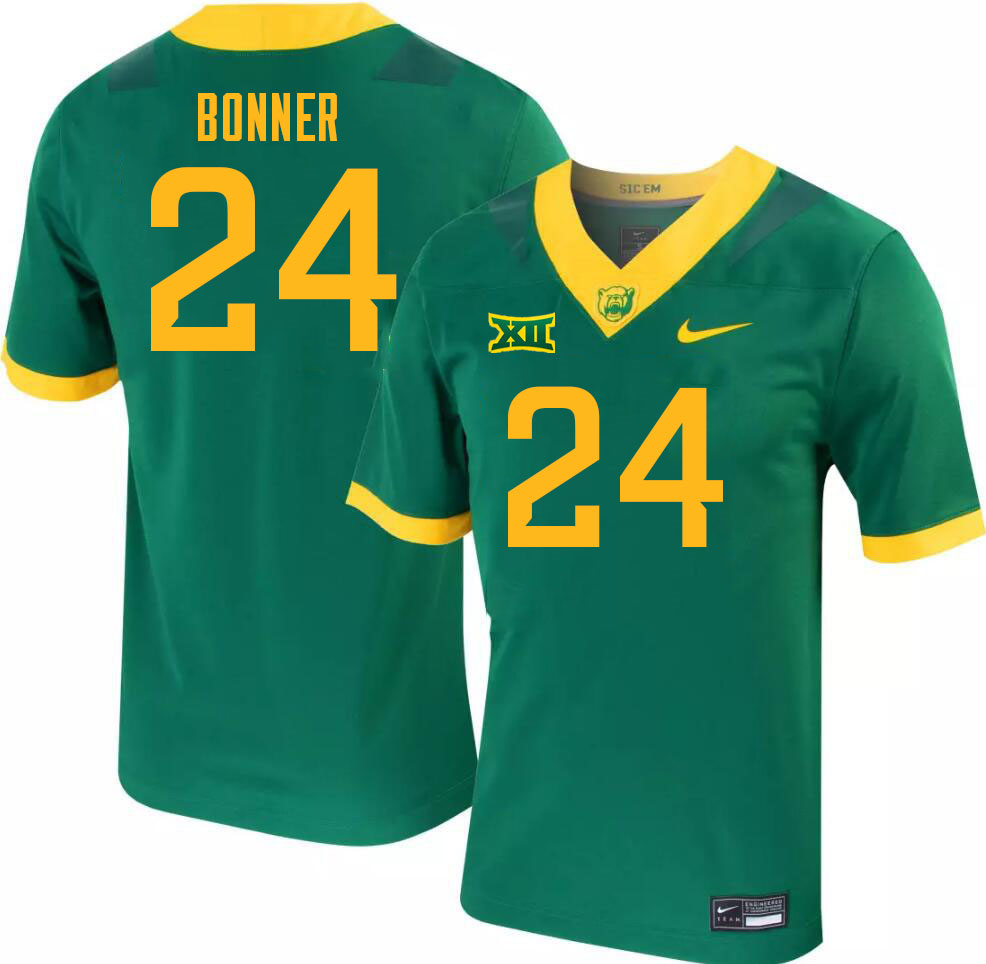 Men-Youth #24 Cameron Bonner Baylor Bears 2023 College Football Jerseys Stitched-Green